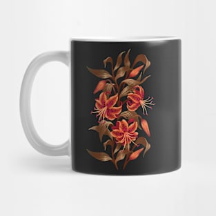 Tiger Lily - Orange Black Mug